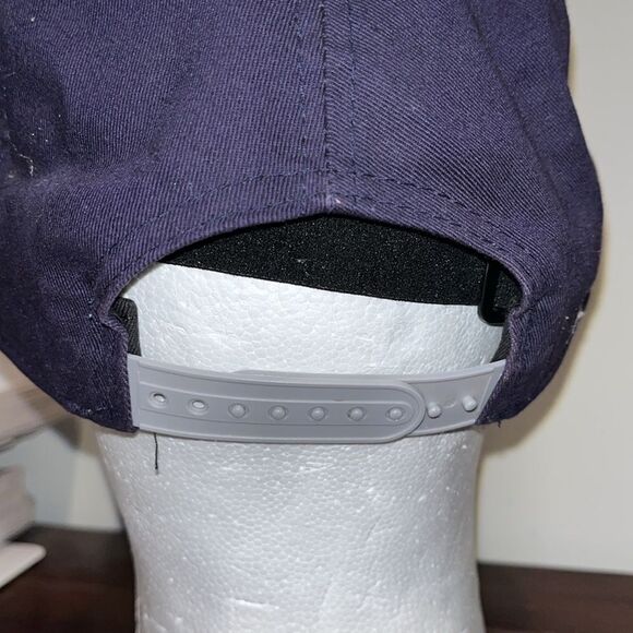 Vintage Georgetown Hoyas white Blue Gray snapback trucker style baseball cap hat - Picture 3 of 5